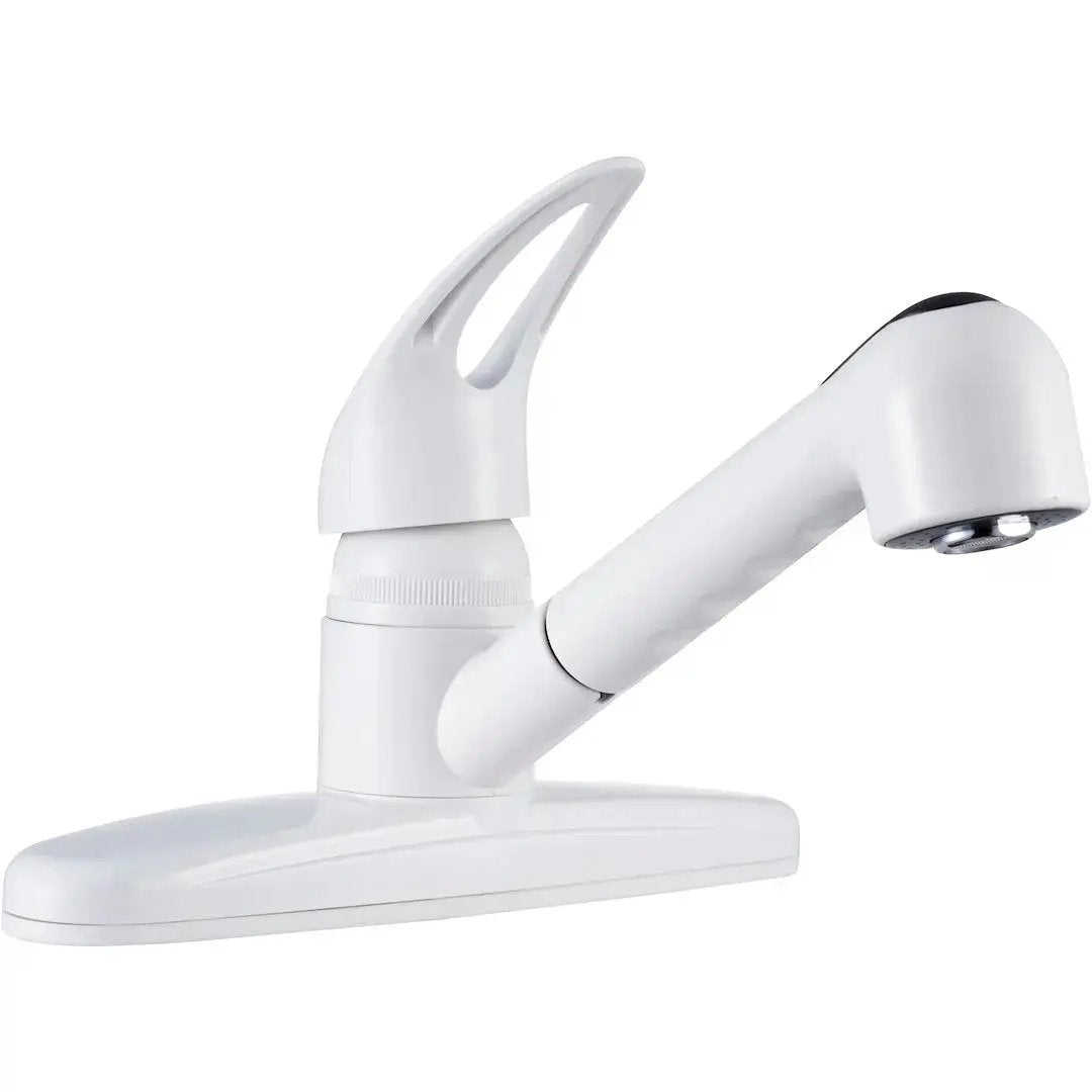DURA FAUCET DFPK100WT Non-Metallic Pull-Out RV Faucet by DURA FAUCET