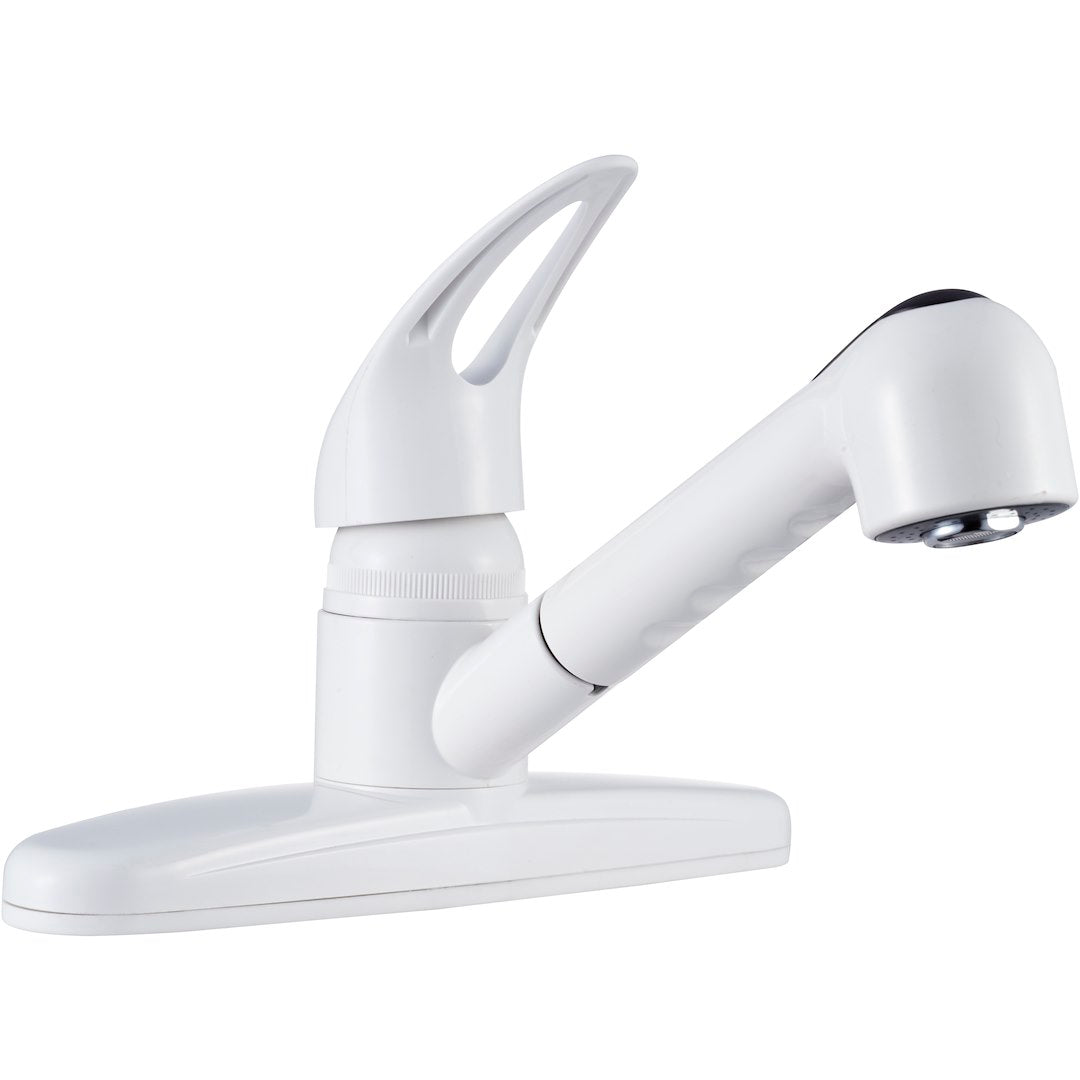 DURA FAUCET DFPK100WT Non-Metallic Pull-Out RV Faucet
