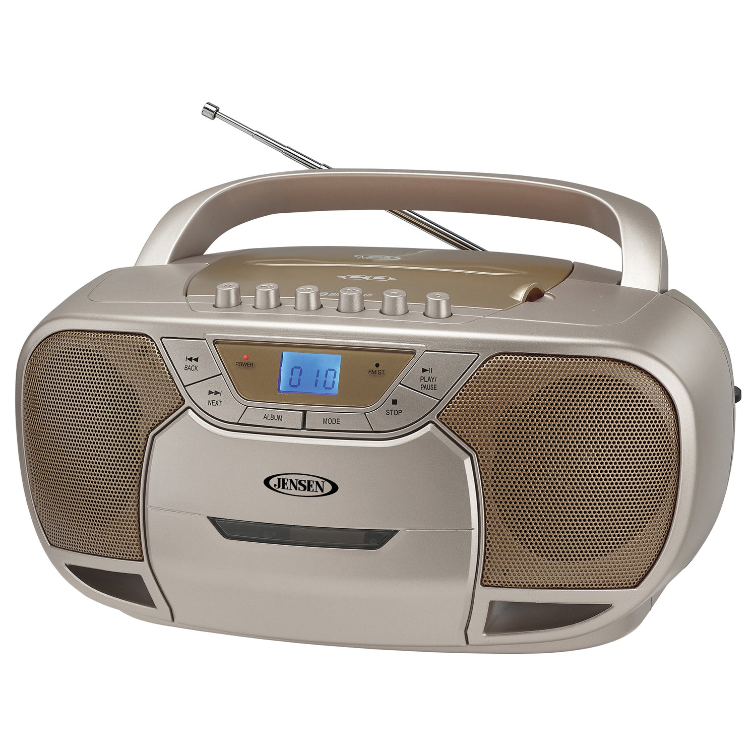 Jensen PRTBL BLUTHCD PLYR&RDIO Portable Bluetooth CD and Radio Player (Part No. CD-590-C)