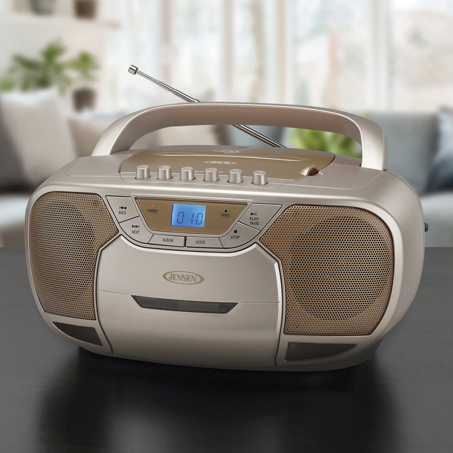 Jensen PRTBL BLUTHCD PLYR&RDIO Portable Bluetooth CD and Radio Player (Part No. CD-590-C)