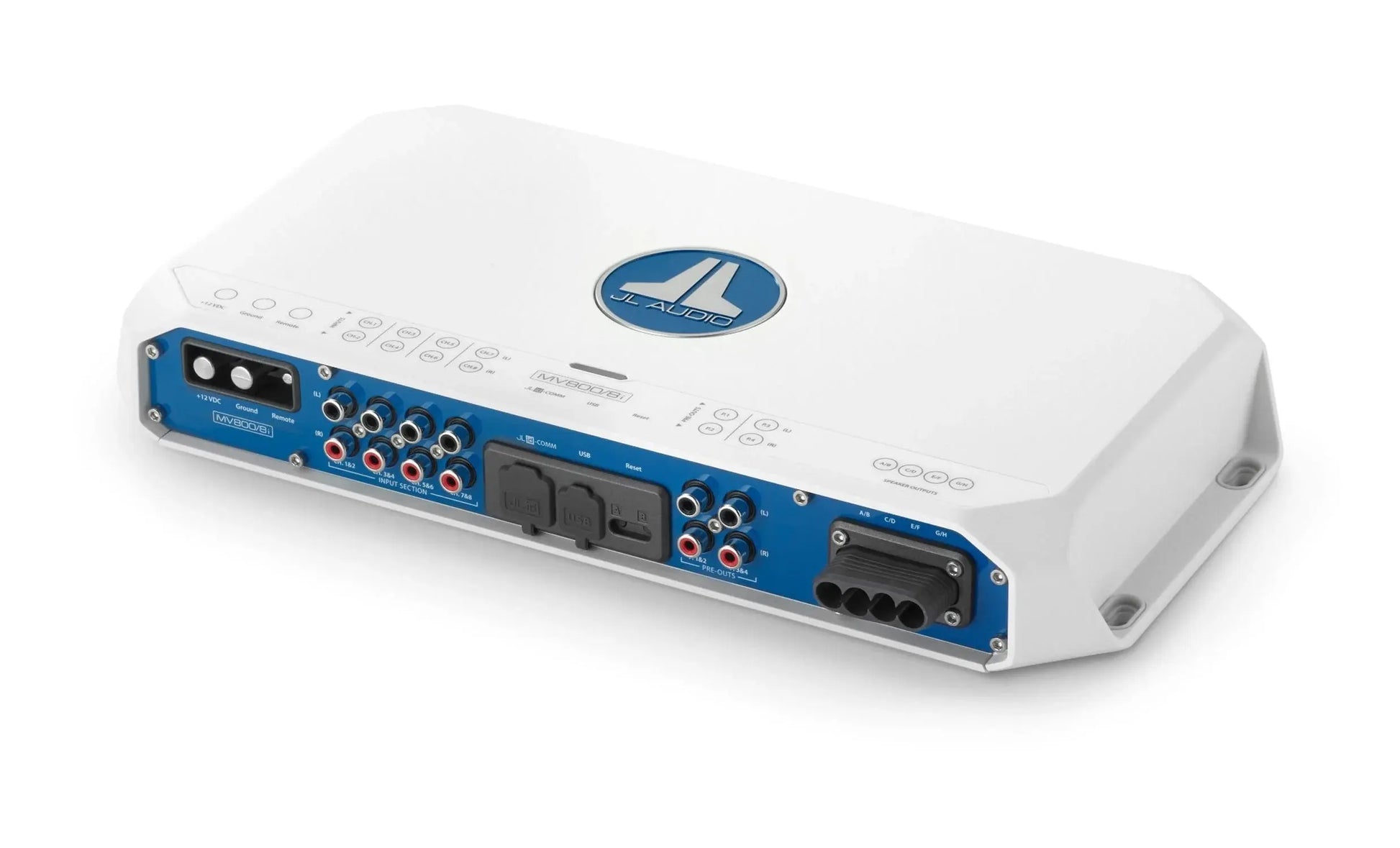 JL Audio MVi Marine Amplifier 8 Channel Full-Range 800 Watts 12v Integrated DSP