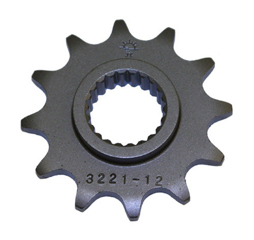 JT Sprocket JTF3221.12 Steel Front Sprocket, 12 Tooth for Heavy Duty Machinery