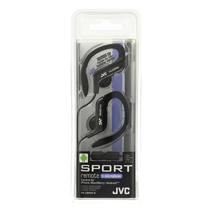 JVC HAEBR80B Sport Ear-Clip Headsets with Adjustable Fit and Bass Boost