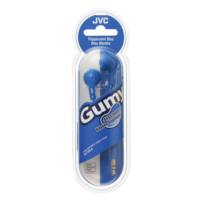 JVC HAF160A Gumy Blue In-Ear Earbuds with Neodymium Drivers
