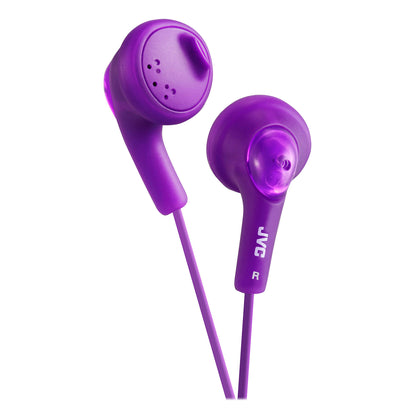 JVC HAF160V Gumy Violet In-Ear Earbuds with Neodymium Drivers