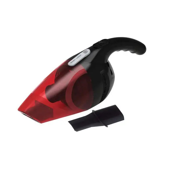 KOBLENZ HV-12 KG4 12V Hand Vacuum with Crevice Tool and Red Translucent Cup