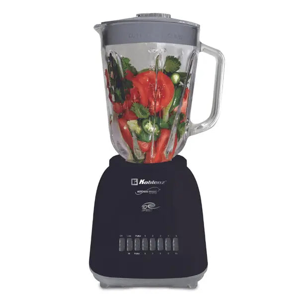 Koblenz LKM-5980 VN 50 oz 10-Speed Glass Blender with Ice Crushing and Smoothie Capabilities