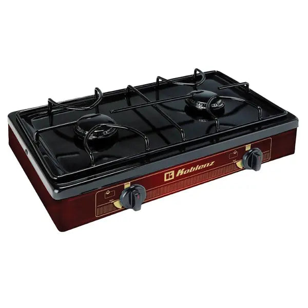 KOBLENZ PFK-200 2-Burner Portable Outdoor Stove with Adjustable Flames