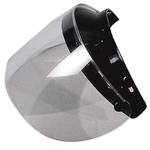 OGK KG7502 Open Face Peak Flip Shield Uncoated Clear