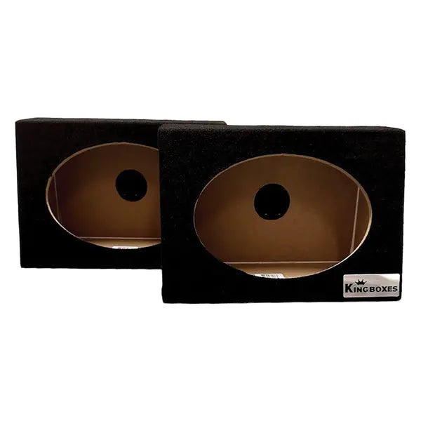 KING BOXES 6x9 Inch Automotive Speaker Enclosure Pair - Model A69