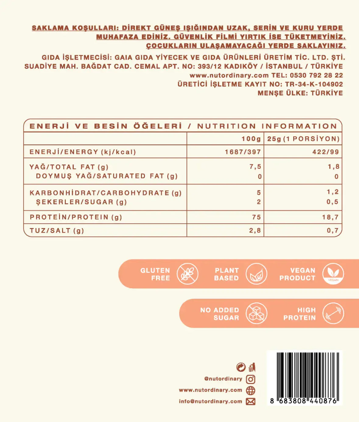 Nut Ordinary Plain Pea Protein Powder Mix Atticus Goods