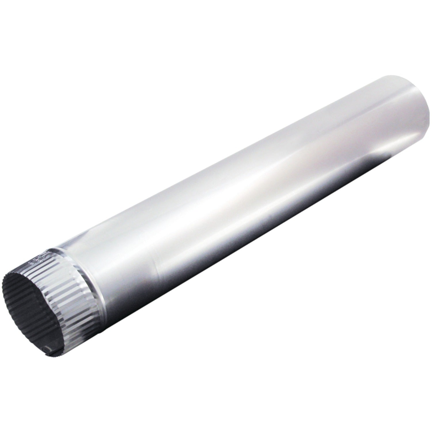 DEFLECTO 4-Inch x 24-Inch Aluminum Vent Pipe (Part No. DP244)