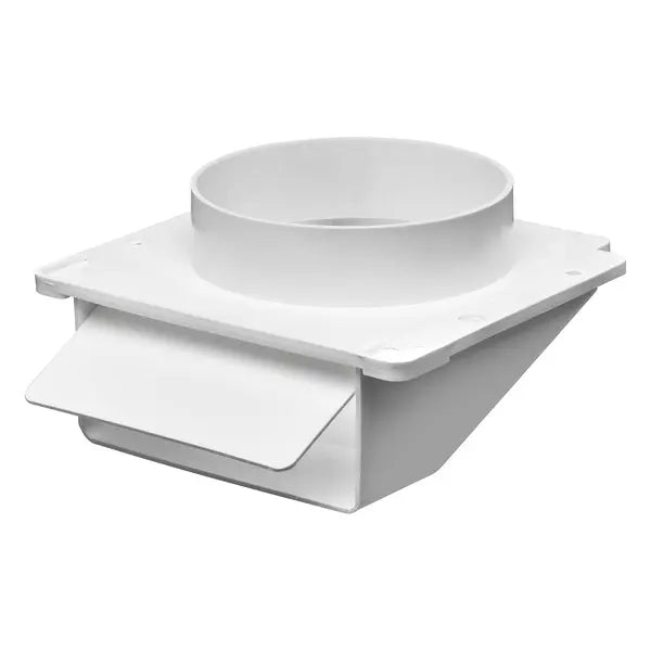 LAMBRO 4-Inch Plastic Undereave Vent (Part #143W) for Dryer and Bath Fan Exhaust