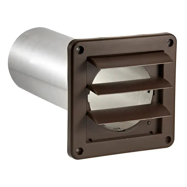 LAMBRO 267B-B 4-Inch Plastic Wall Exhaust Vent with Low-Profile Design