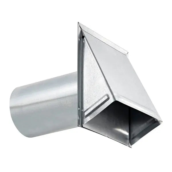 LAMBRO 3460G-11 6-Inch Galvanized Steel Wall Vent with Spring-Loaded Damper