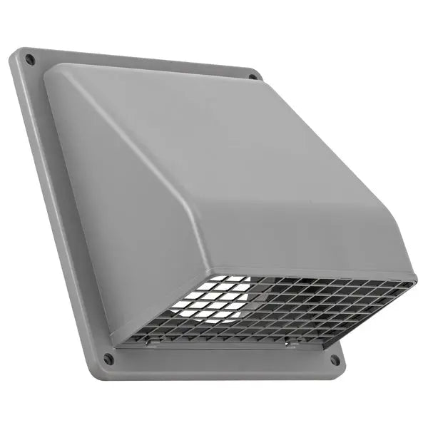 LAMBRO 8-Inch Screen Wall Vent with Removable Damper and Bird Screen