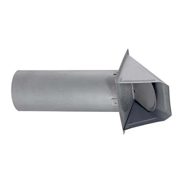LAMBRO 4-Inch Paint Grade Steel Wall Vent with Damper and Screen, Model EC-34400GMS-PG