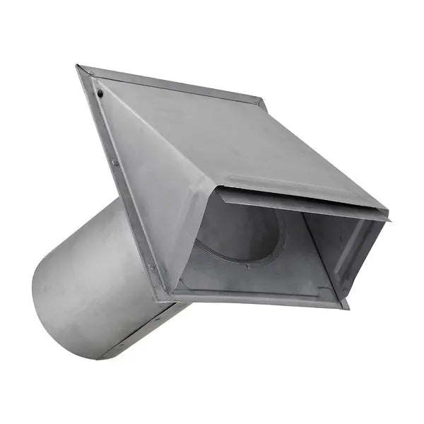 LAMBRO EC-3460G-11-PG 6-Inch Galvanized Steel Through-the-Wall Vent with Spring-Loaded Damper