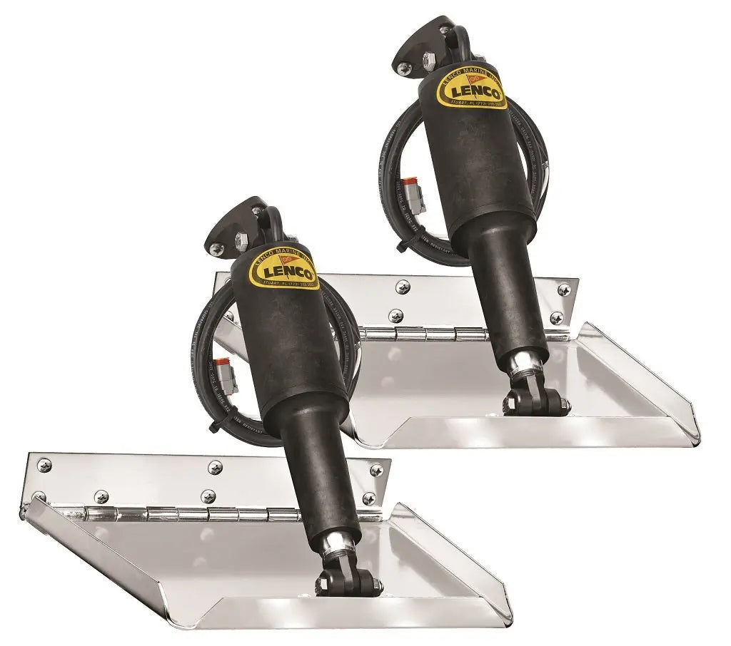 Lenco 18inx14in Performance Trim Tab Kit 12v Requires Switch