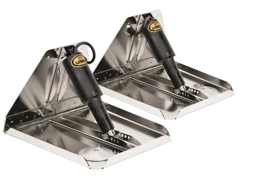 Lenco 14inx12in Heavy Duty Trim Tab Kit 12v Requires Switch