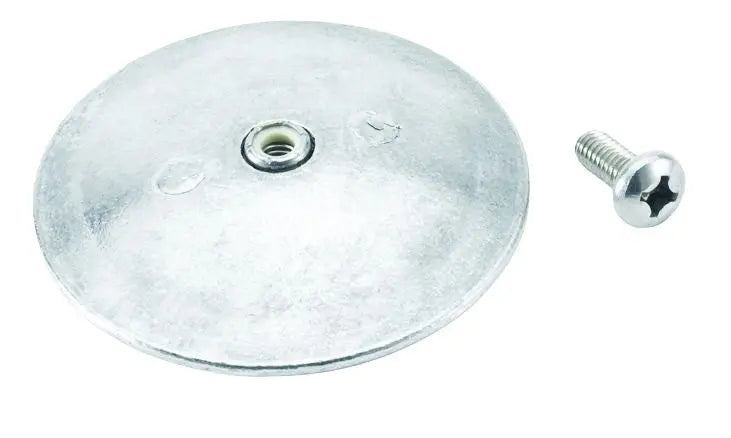 Lenco Marine 3 3/4 Inch Sacrificial Anode Pack of 2 - Zinc Marine Anodes with Mounting Screws