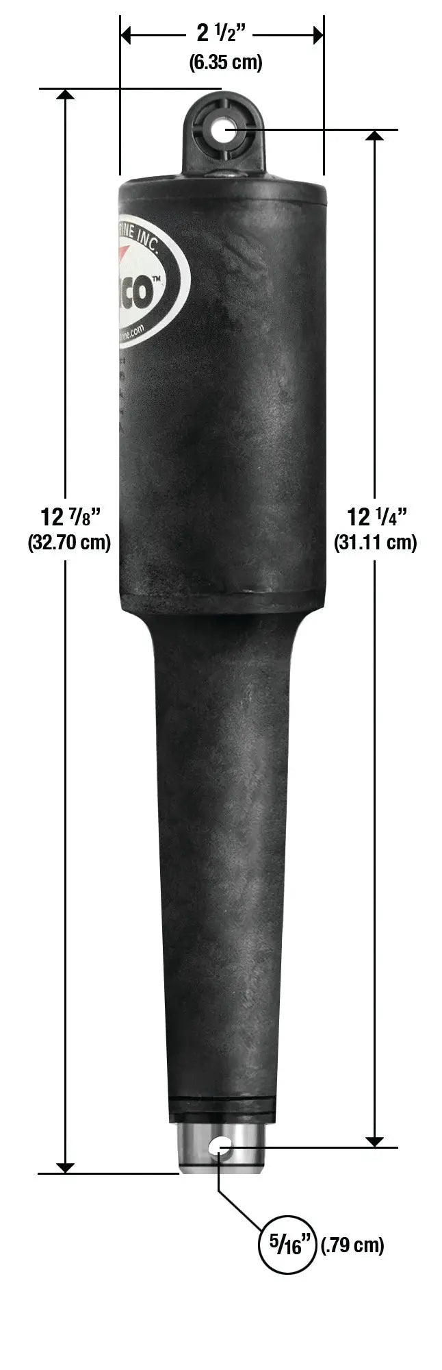Lenco 4 1/4in Stroke XD Actuator 5/16in x 3/8in 12v