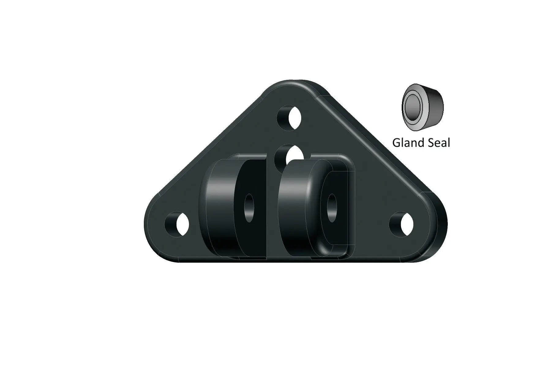 Lenco Marine Upper Mounting Bracket with Gland Seal - Old Style (Part Number 50015-001D)
