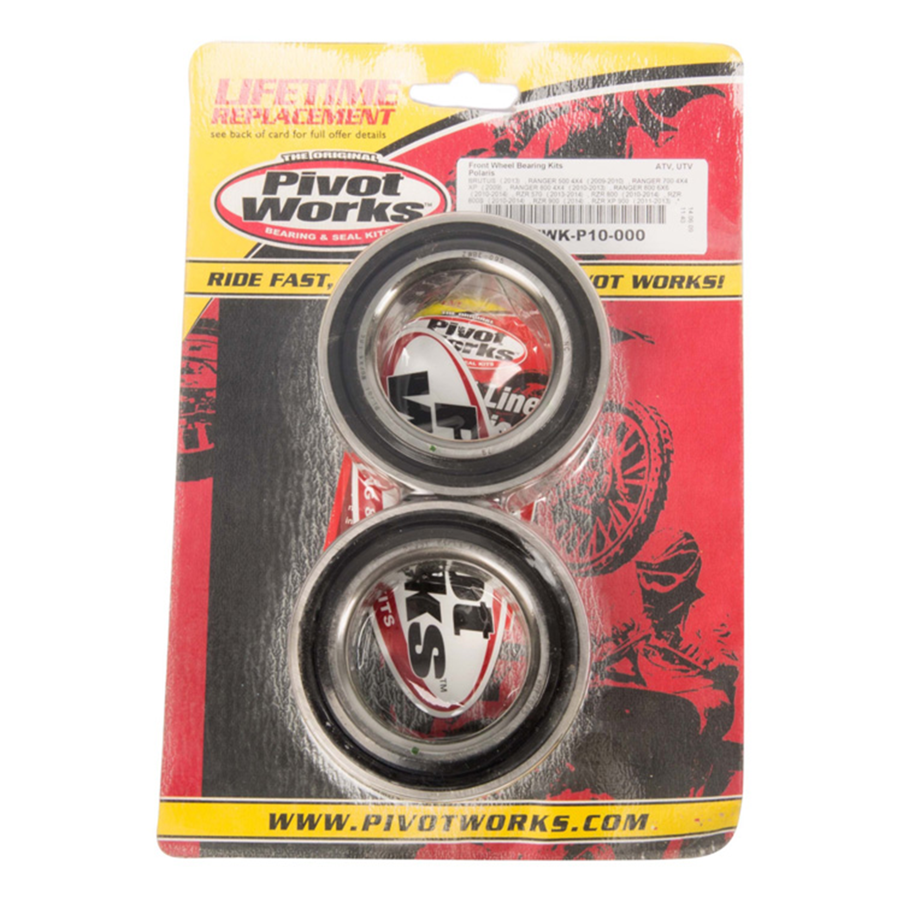 Pivot Works Front Wheel Bearing Kit for Polaris - Part PWFWK-P10-000
