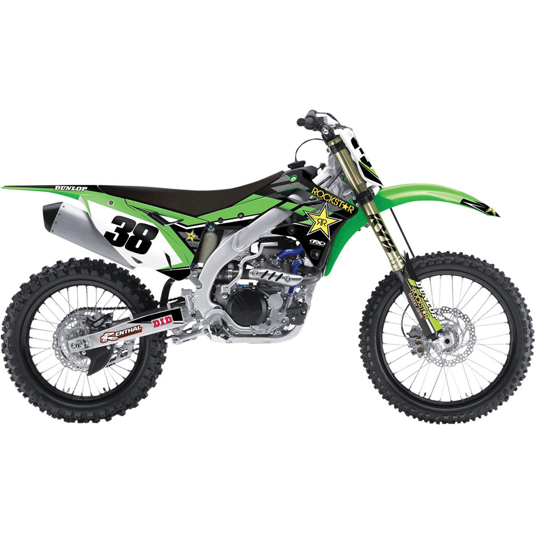 Factory Effex FX 16 Rockstar Complete Shroud, Trim, and Lower Fork Graphic Kit - Part #19-07132