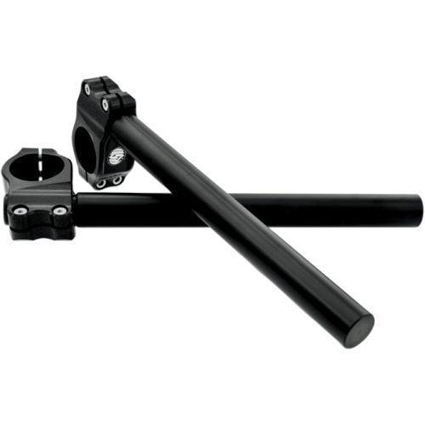 EMGO 07-93137 1-Inch Clip-On Chrome Mirror with Dimples for 39mm Forks