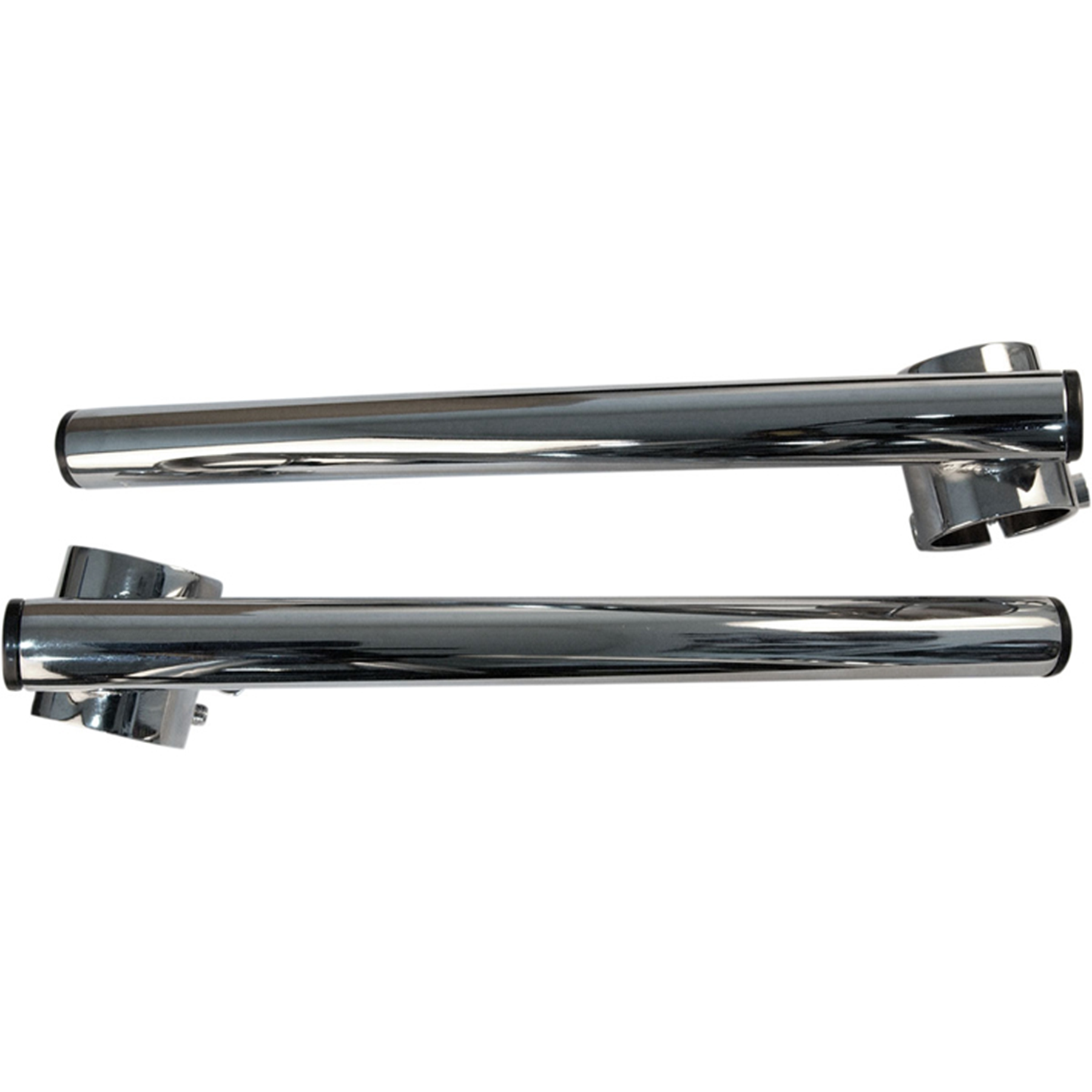 EMGO 23-93143 1 Inch Clip-On Chrome Handlebar End Cap for 41mm Motorcycle Handlebars