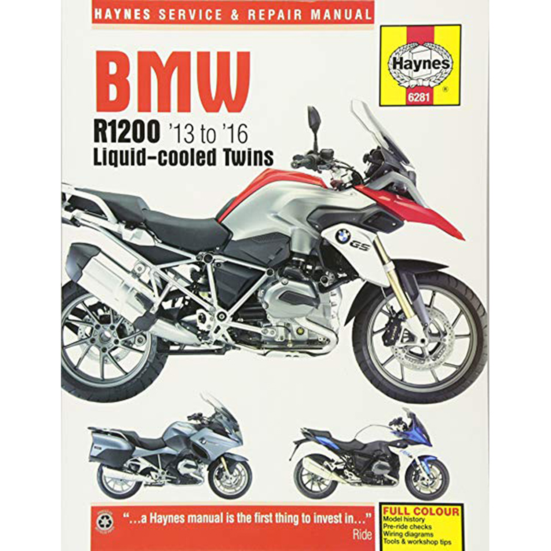 Clymer BMW R1200 Liquid Cooled Twins 2013-2015 Service Manual (Part #M6281)