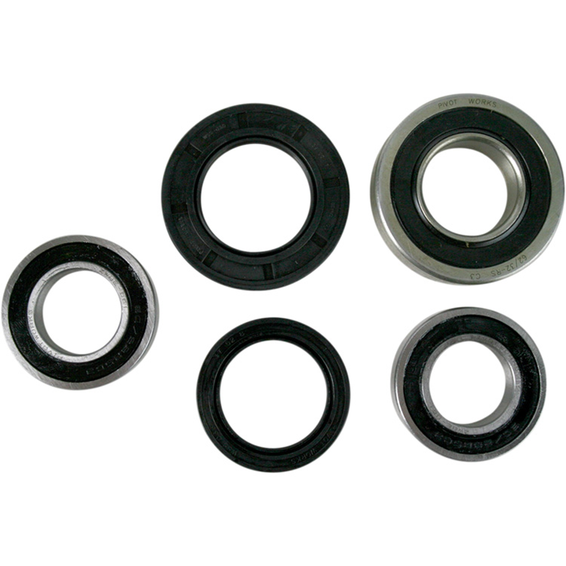 Pivot Works Rear Wheel and Seal Kit for Suzuki Street Bikes - Part Number PWRWS-S05-000