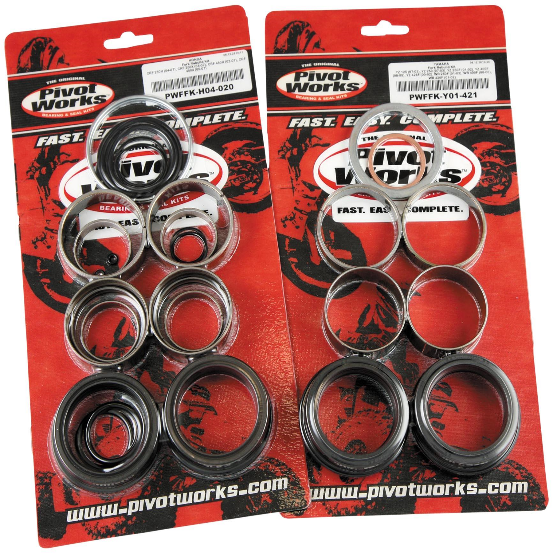 Pivot Works Fork Rebuild Kit PWFFK-H15-000 for Motorcycle Suspension Maintenance