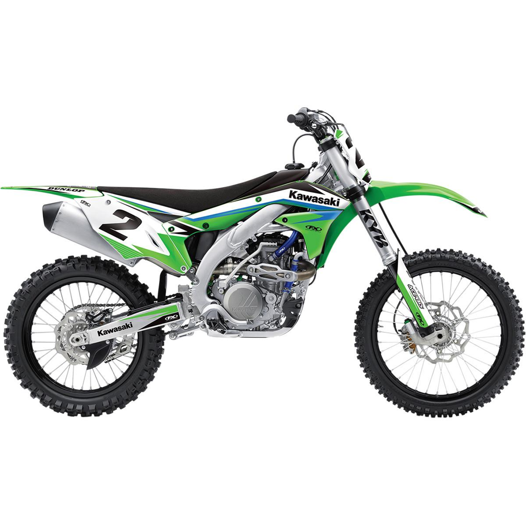 Factory Effex FX 2016 Kawasaki Shroud and Airbox Graphic Kit (Part Number 19-01130)
