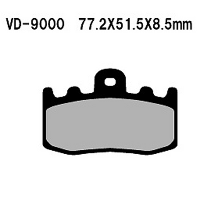 VESRAH VD-9000 Semi-Metallic Brake Pads for Reliable Stopping Power