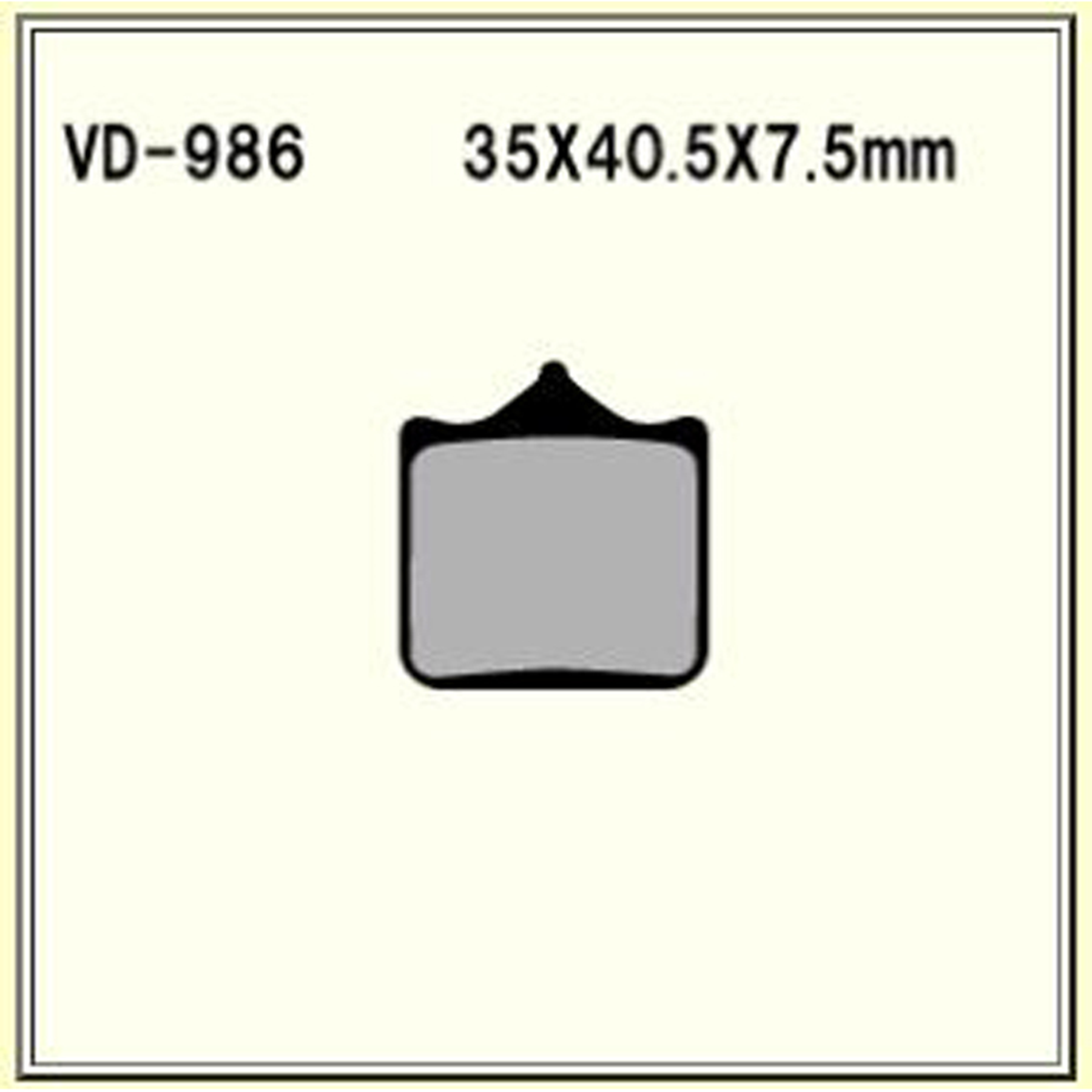 VESRAH VD-986 Semi-Metallic Brake Pads for Reliable Stopping Power