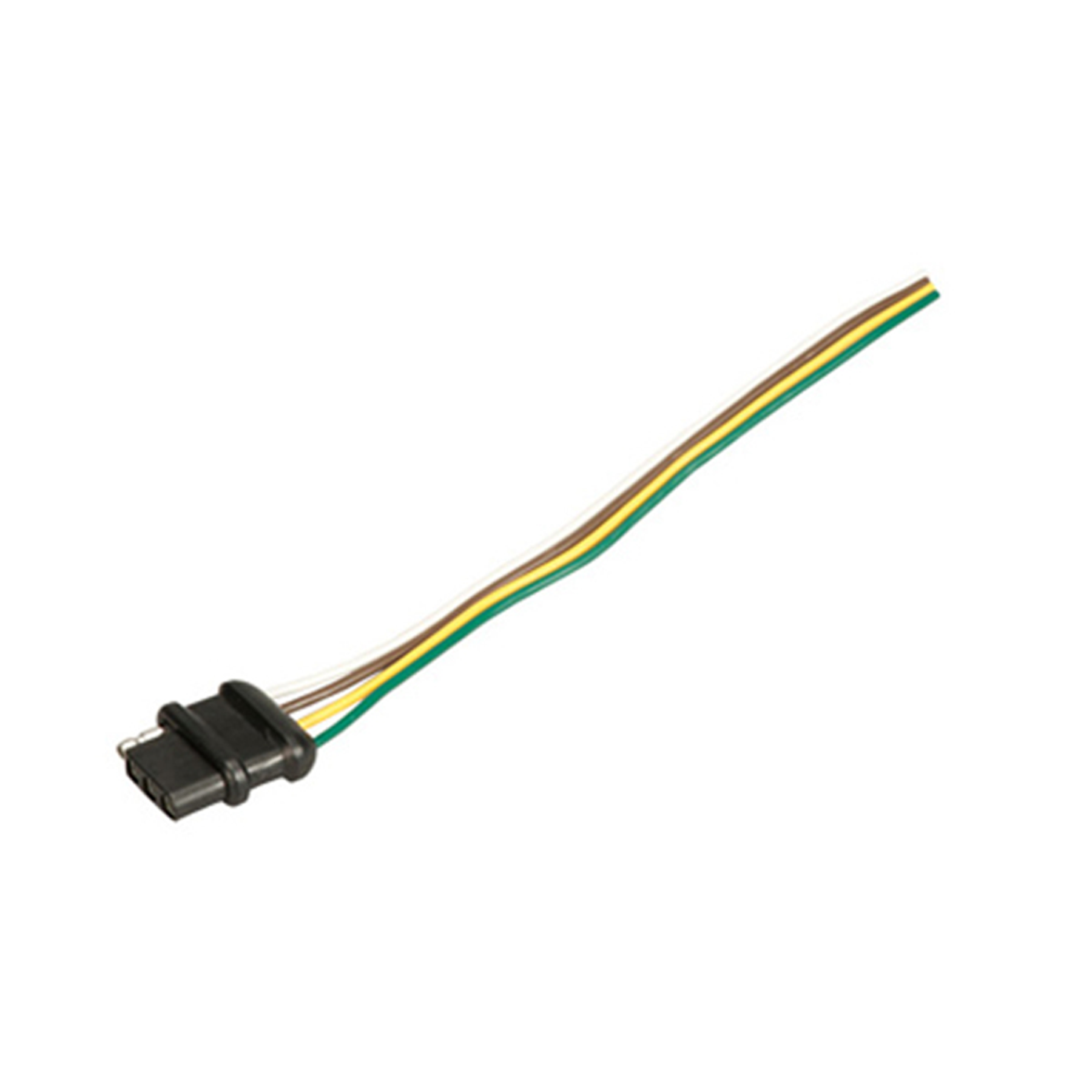 Del City 74485/100 Trailer Connector 4 Contact Flat Female End with 48-Inch Wire