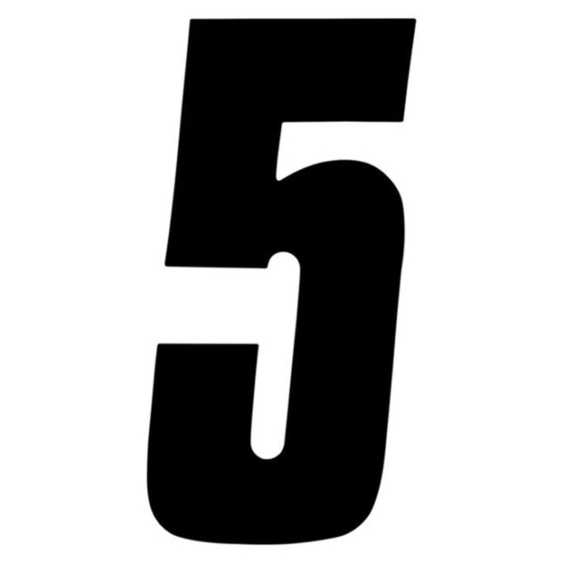 Factory Effex FX 2015 Numbers Standard 6 Inch Black Set - Model 02-4455