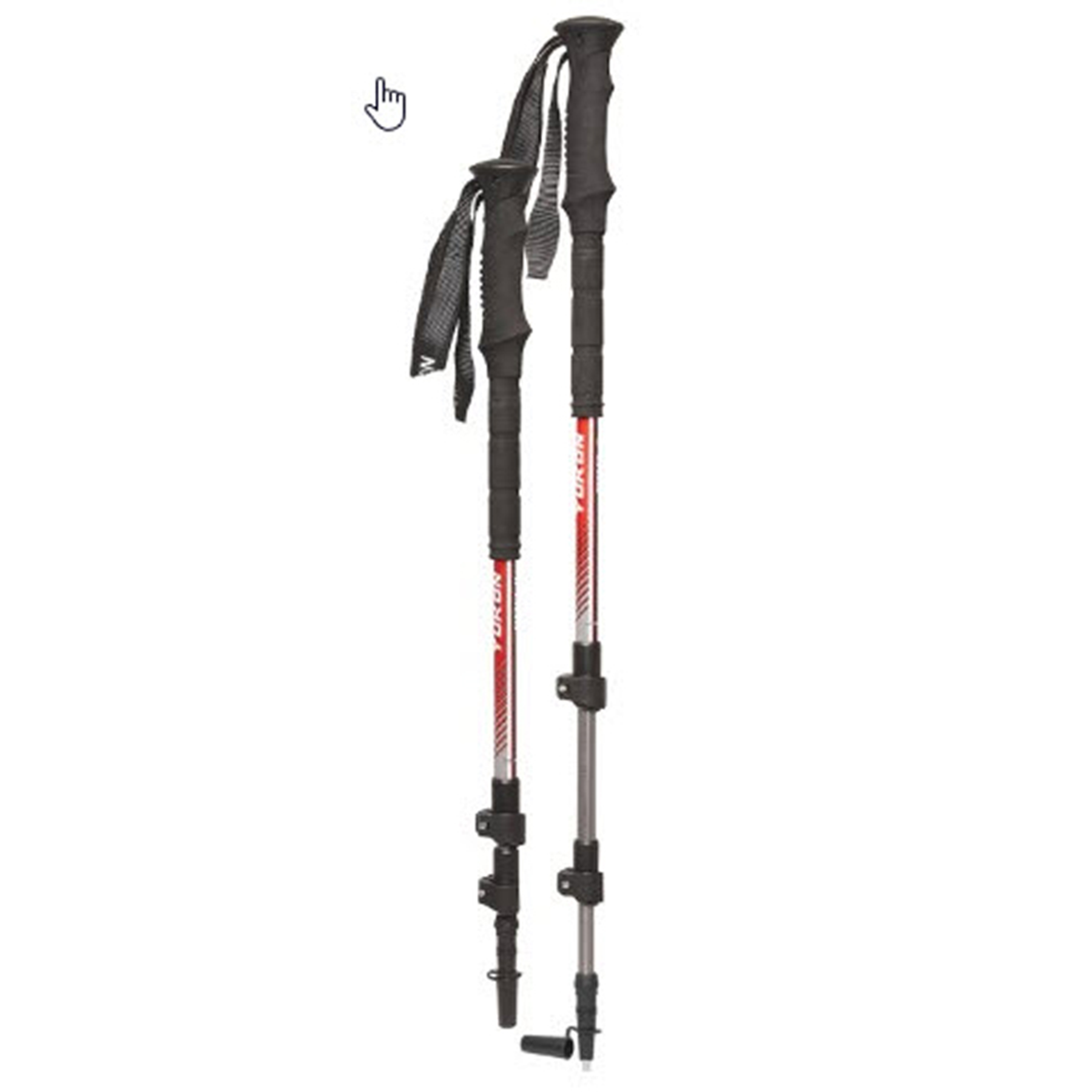 AIRHEAD YC PRO II 7000 Series Trekking Pole - Red