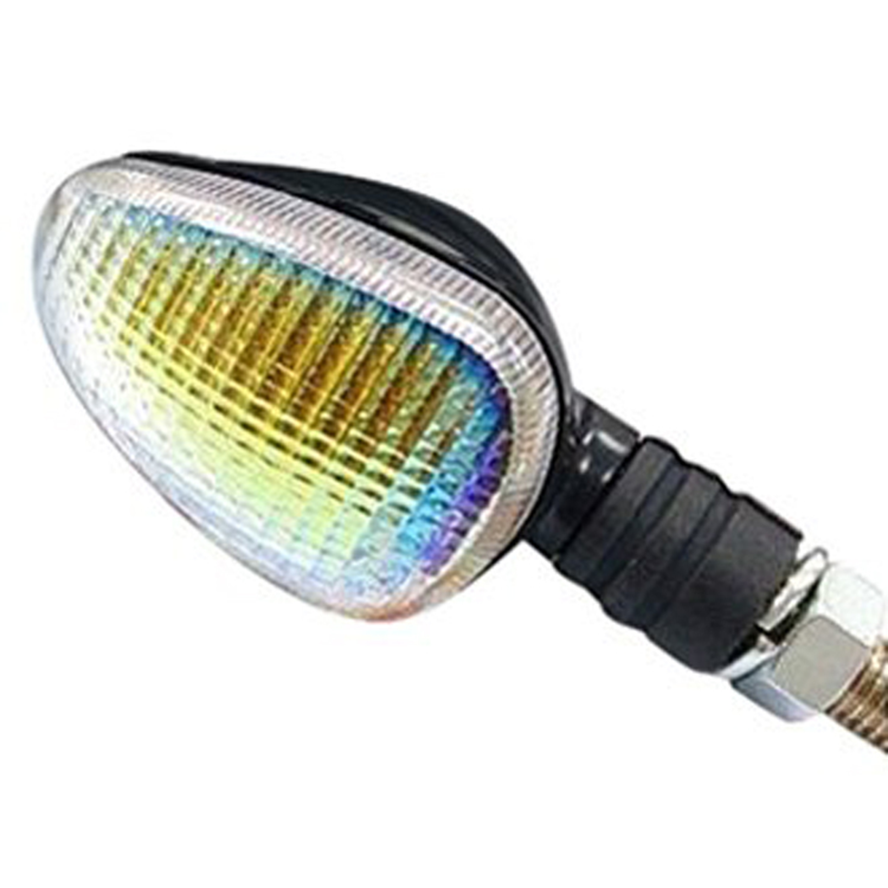 K&S Marker Lights, Compact Flexible Stem, Black (D/F) Rainbow, Short Stem - Part #25-8407S