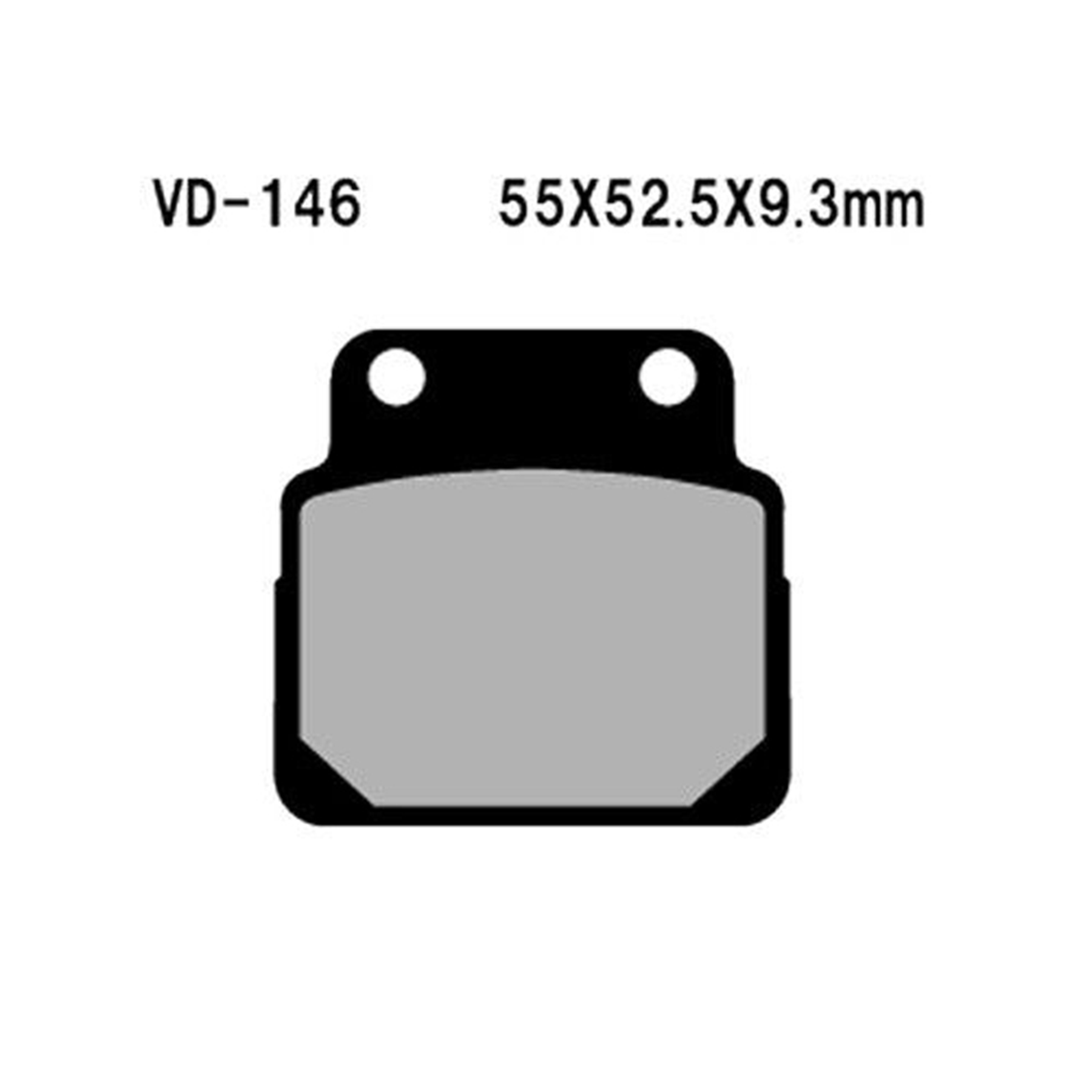 VESRAH VD-146 Semi-Metallic Brake Pads for Reliable Braking Performance