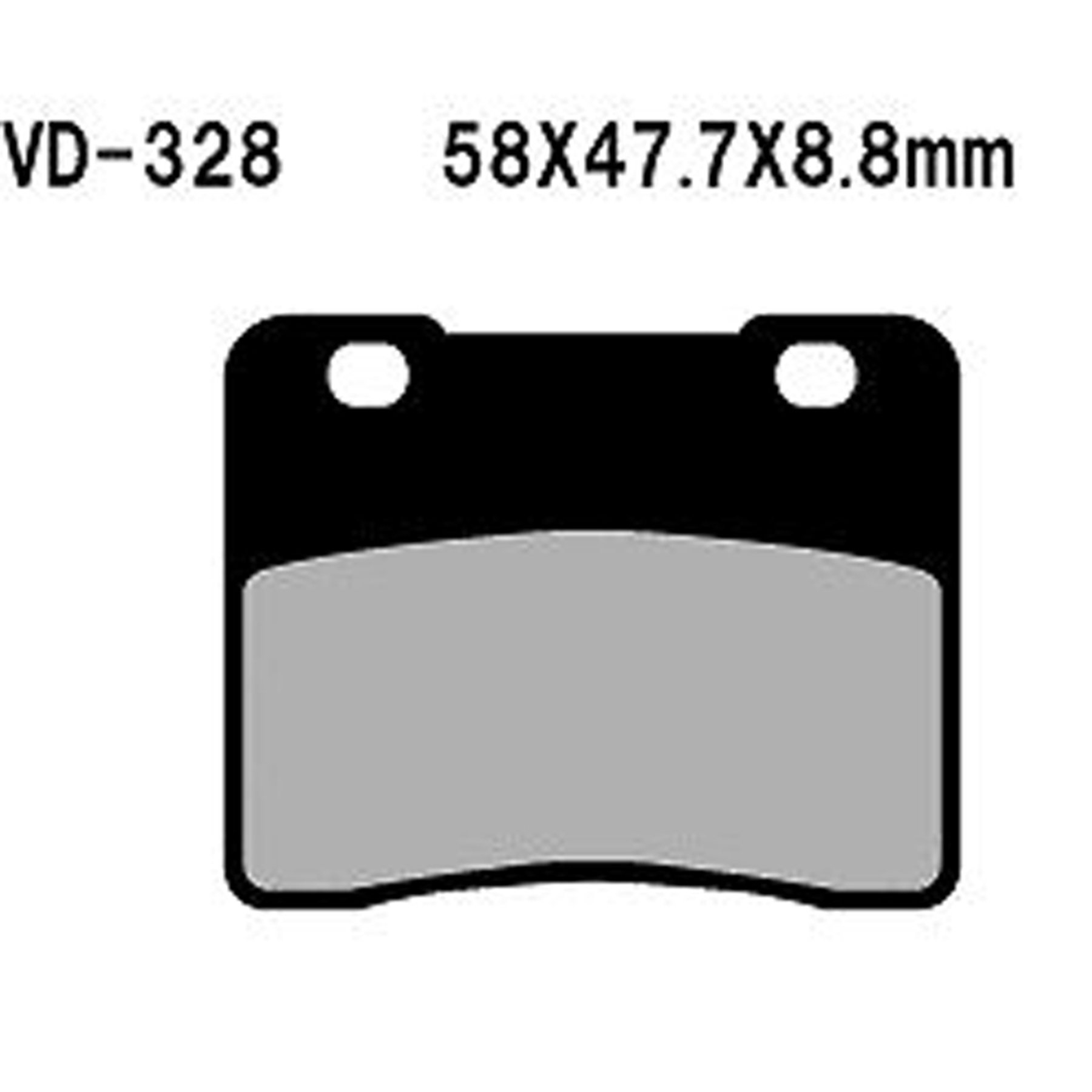 VESRAH Semi-Metallic Brake Pads VD-328 for Reliable Stopping Power