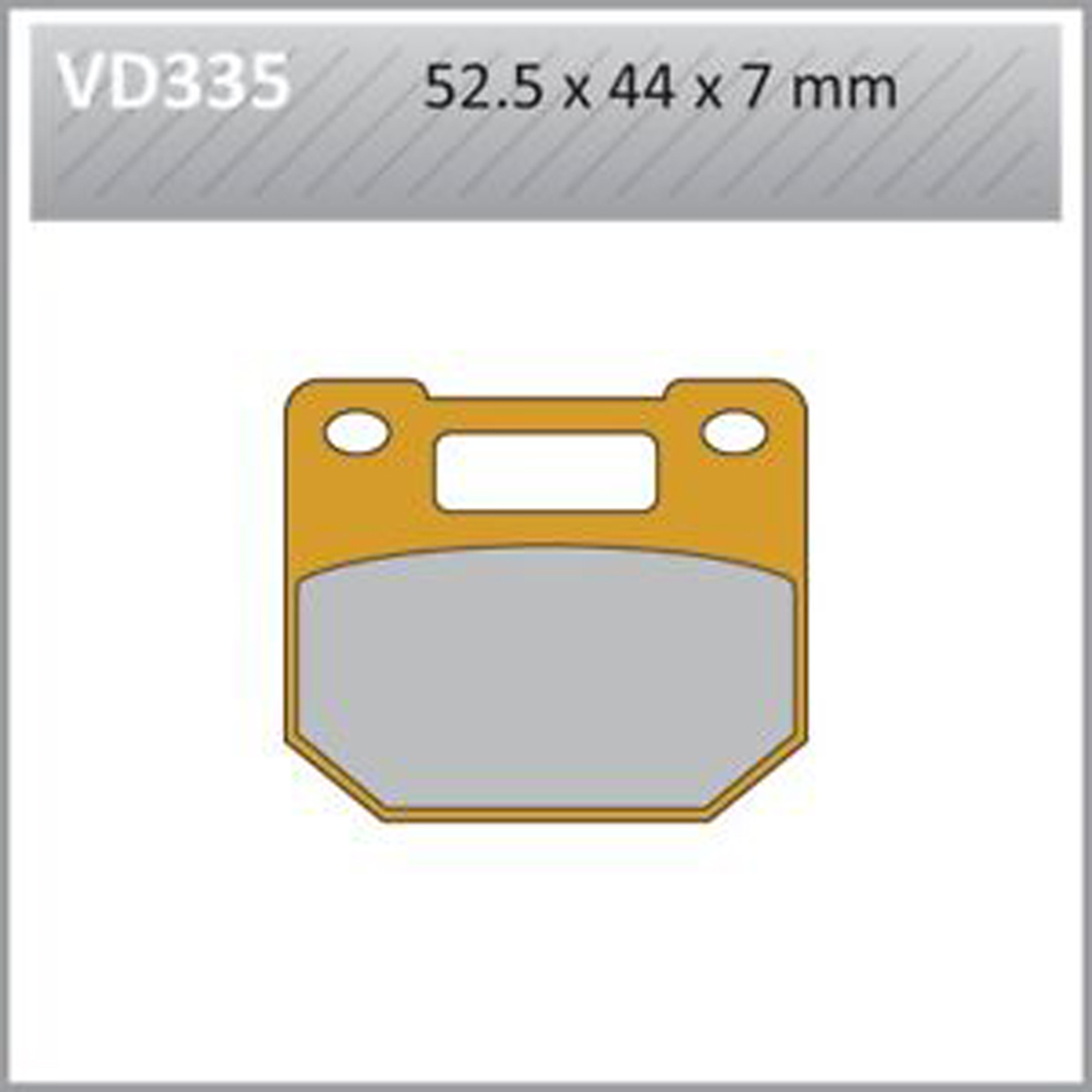 VESRAH Semi-Metallic Brake Pads VD-335 for Reliable Stopping Power