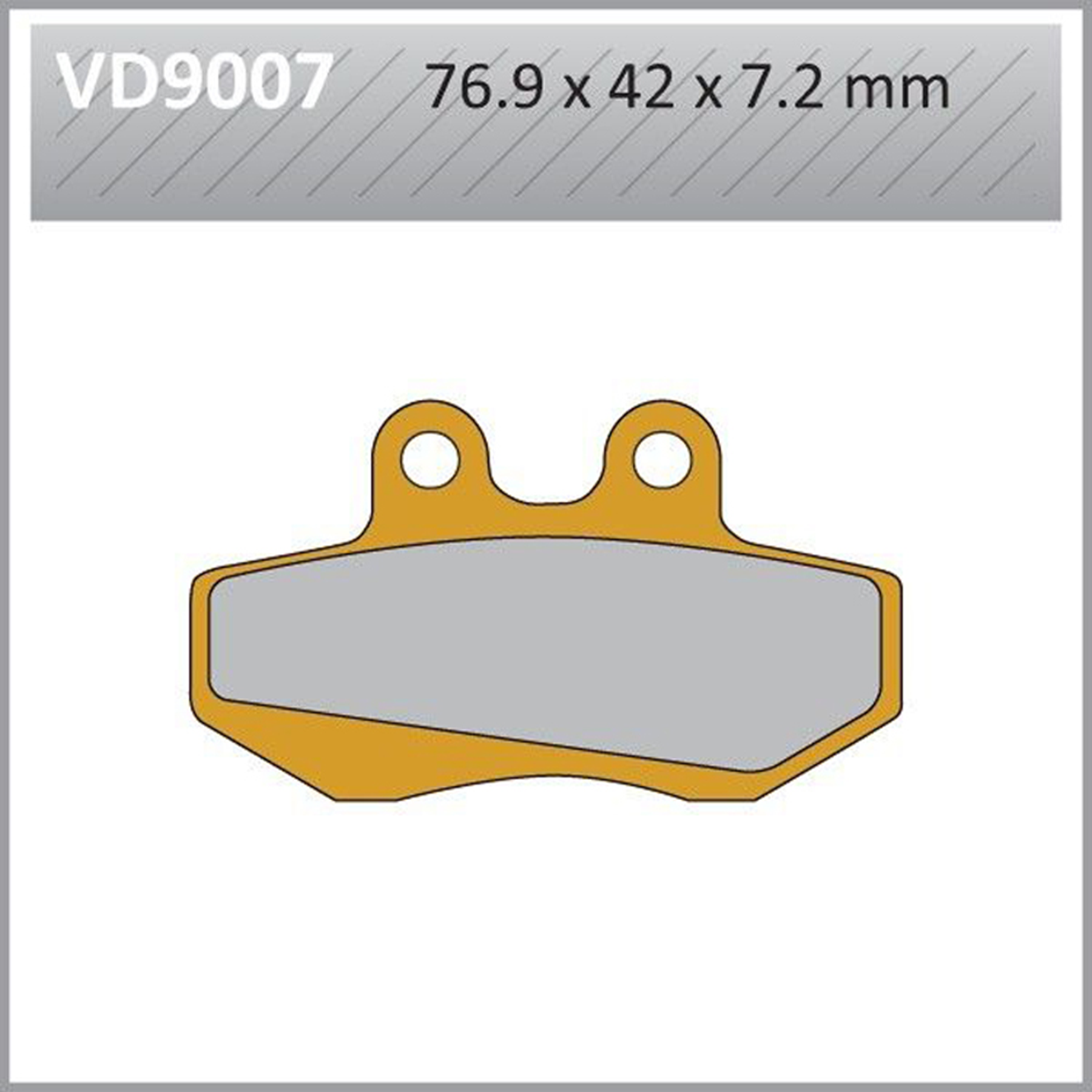VESRAH Semi-Metallic Brake Pads VD-9007 for Reliable Stopping Power