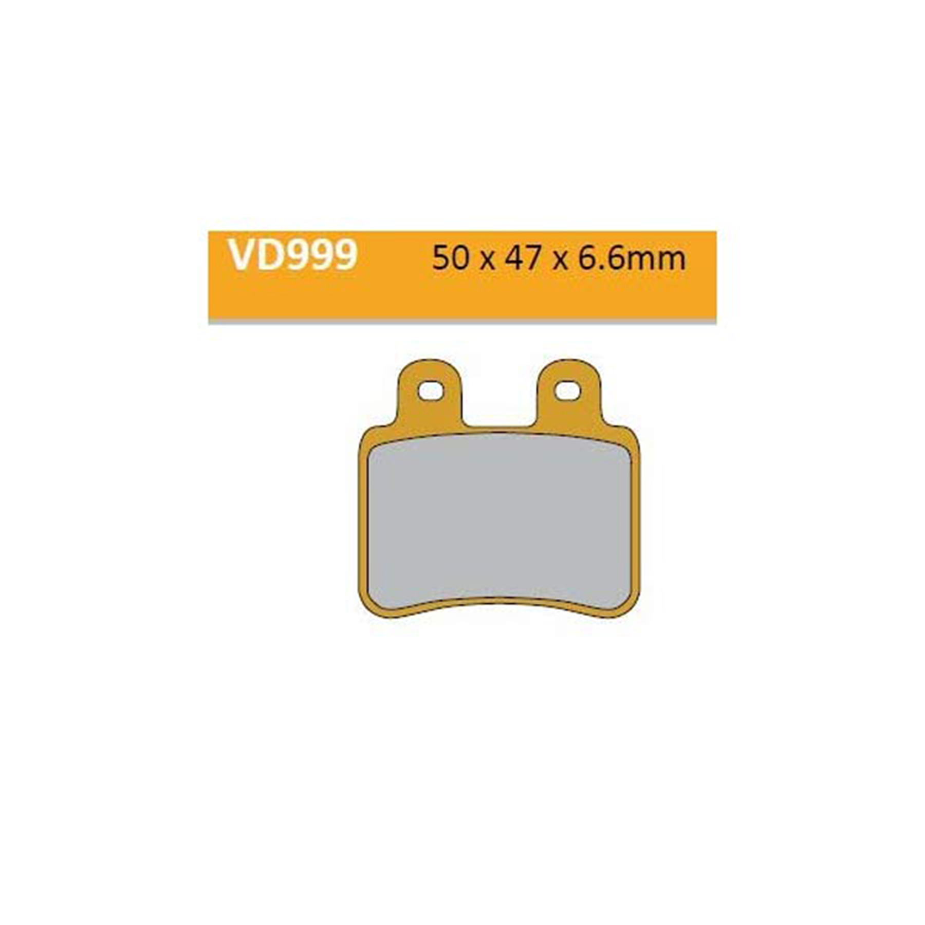 VESRAH Semi-Metallic Brake Pads VD-999 for Reliable Braking Performance