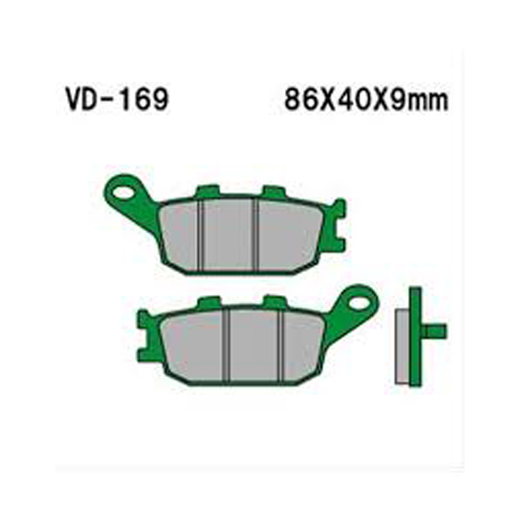VESRAH Semi-Metallic Brake Pads VD-169 for Reliable Vehicle Performance