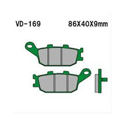 VESRAH Semi-Metallic Brake Pads VD-169 for Reliable Vehicle Performance