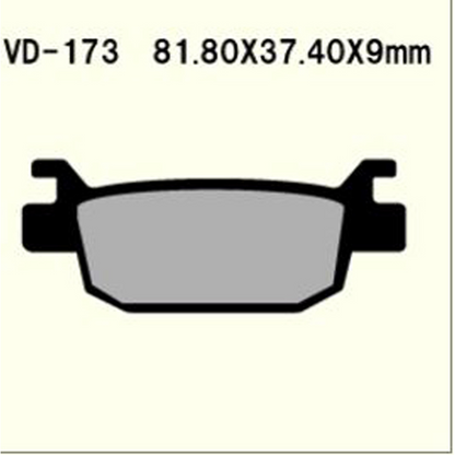VESRAH Semi-Metallic Brake Pads VD-173 for Reliable Stopping Power