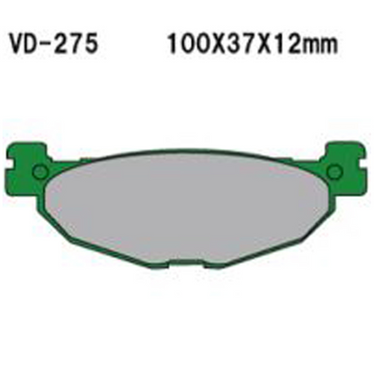 VESRAH Semi-Metallic Brake Pads VD-275 for Reliable Stopping Power